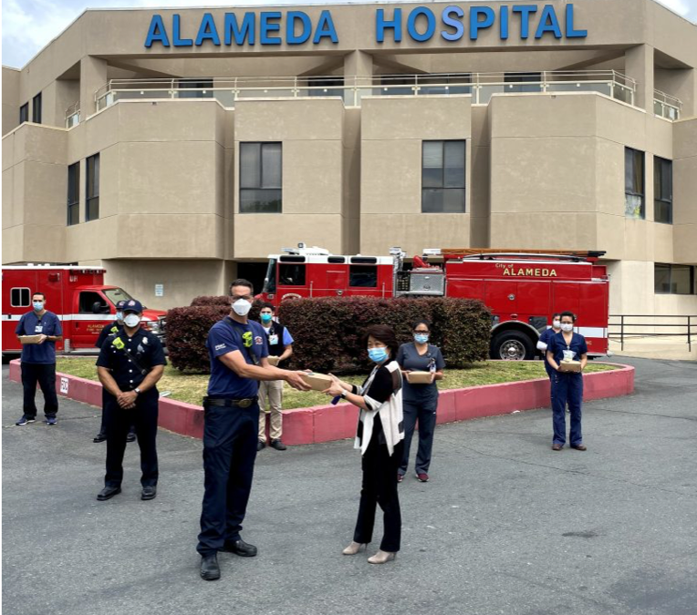 First Responders Feed the Frontline at Alameda Hospital